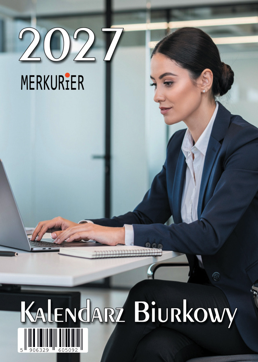 Kalendarz stojący pionowy B1 Merkurier [14x21cm] spirala BESKIDY